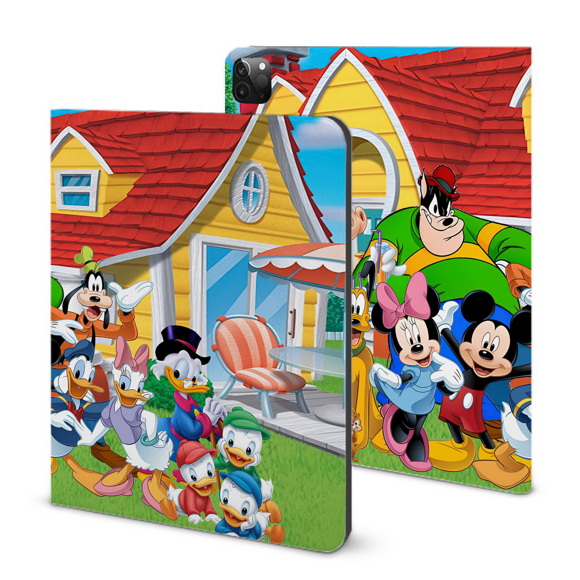 （画像用） ミッキーマウス Mickey Mouse IPadケース ペンホルダー付き ブックスタイルデザイン